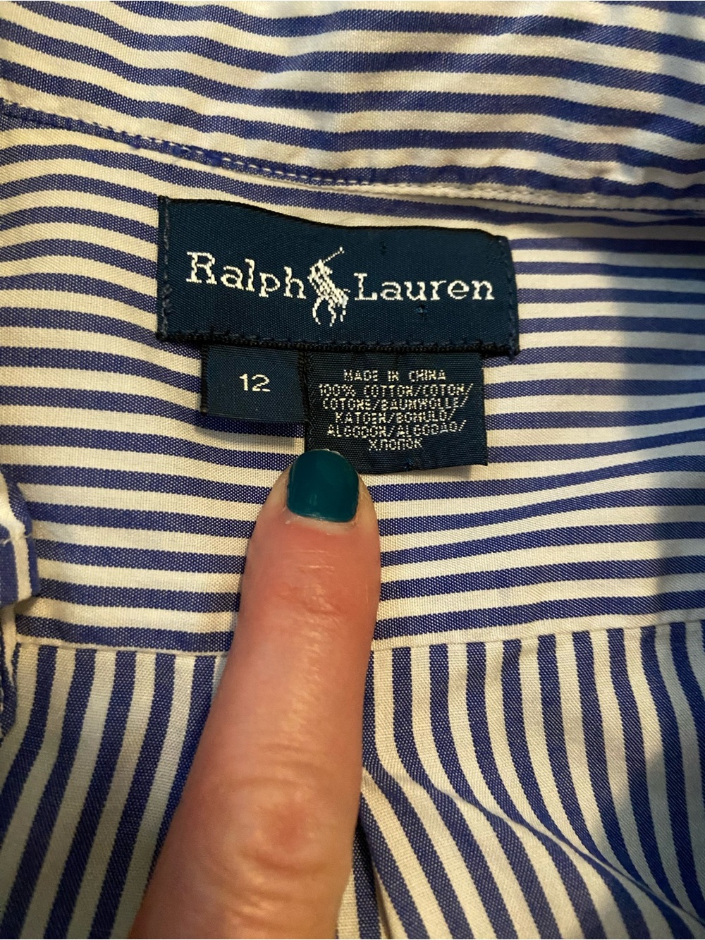 Boys Stripes Ralph Lauren Button-Down Shirt - Picture 2 of 9